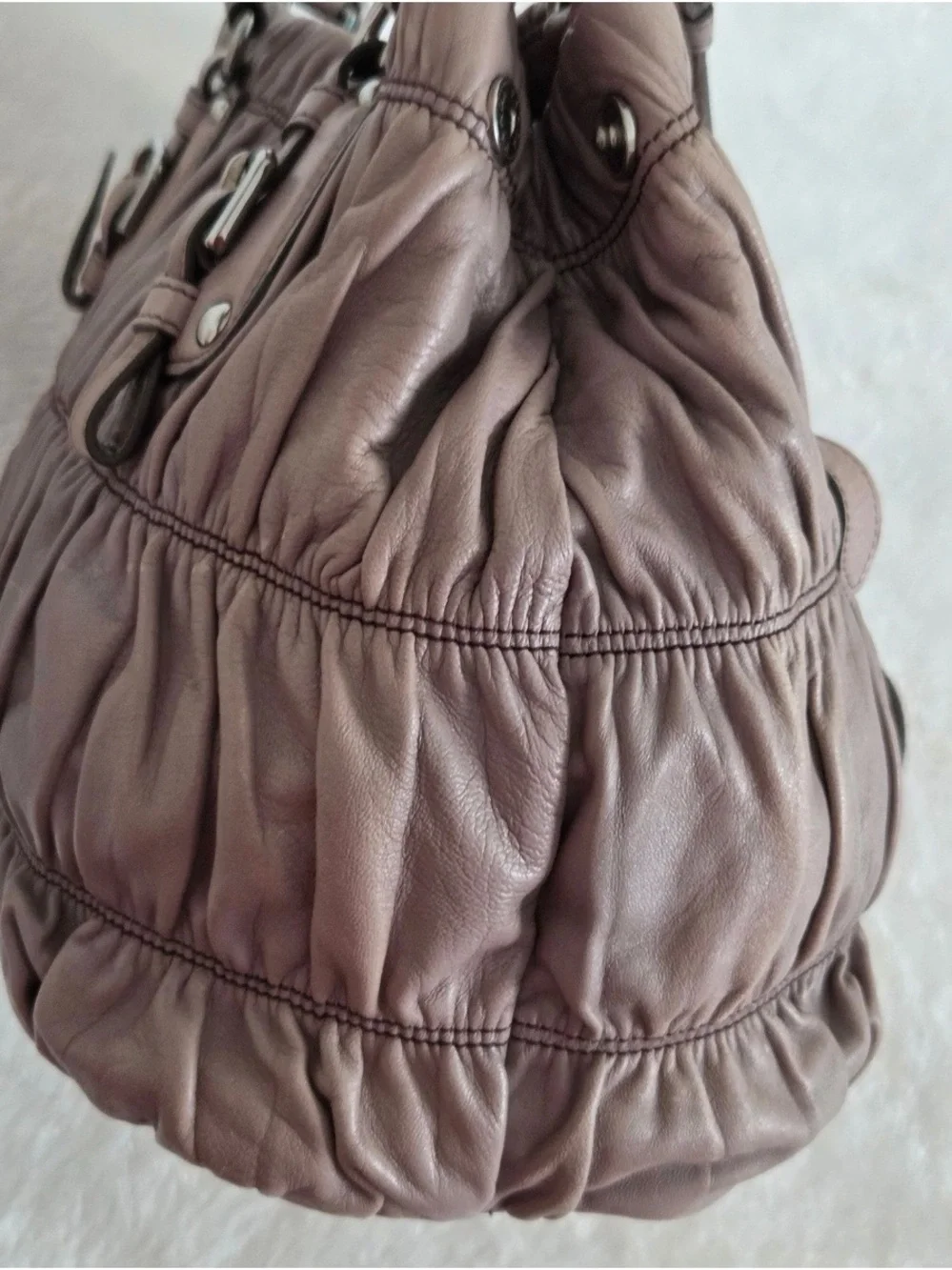 Prada Nappa Gaufre Leather Shoulder Bag